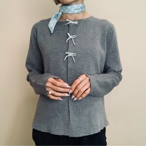 Brand New Sioni bow sweater cardigan L